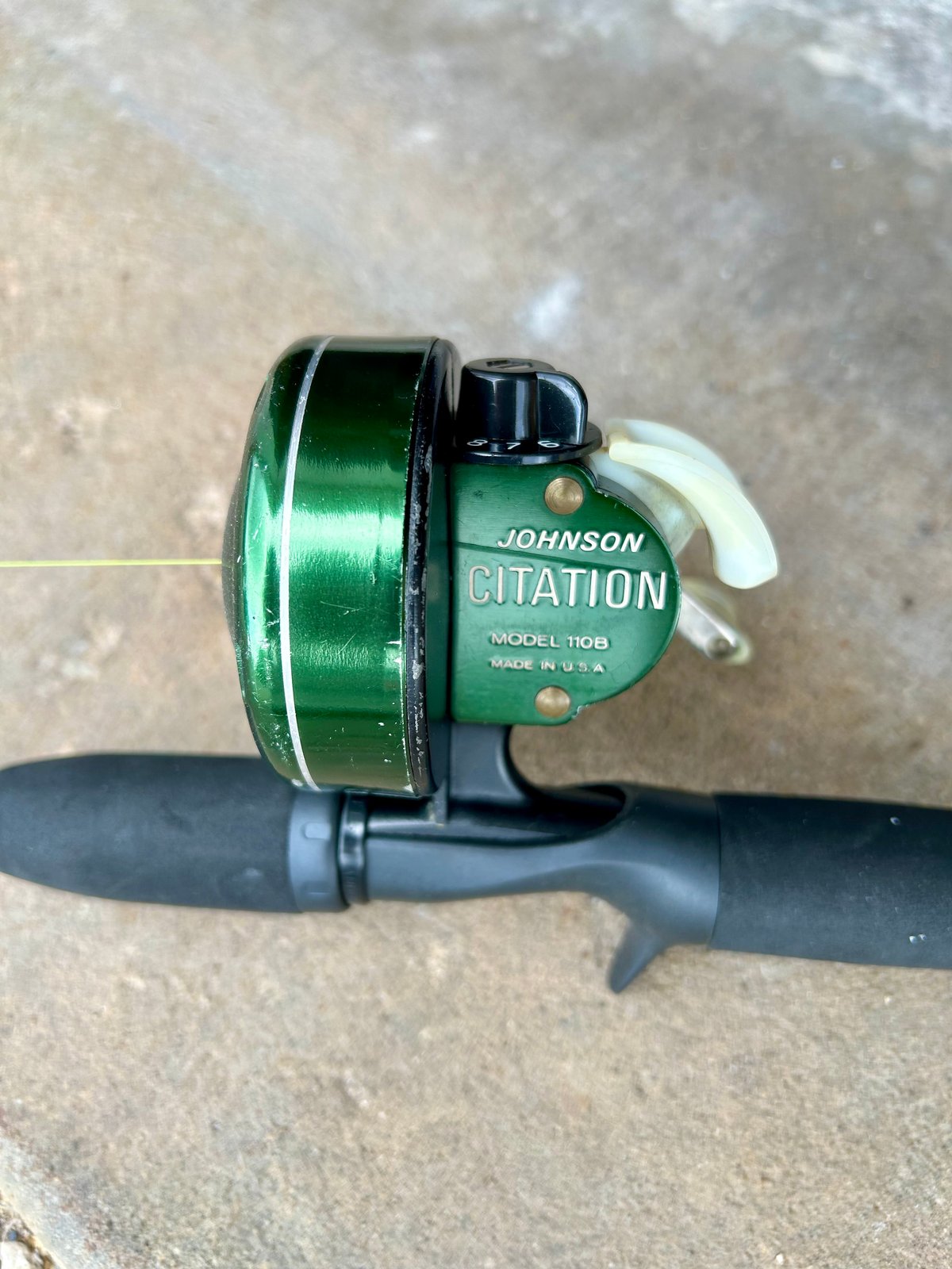 Johnson 110B Fishing Reel and Rod 