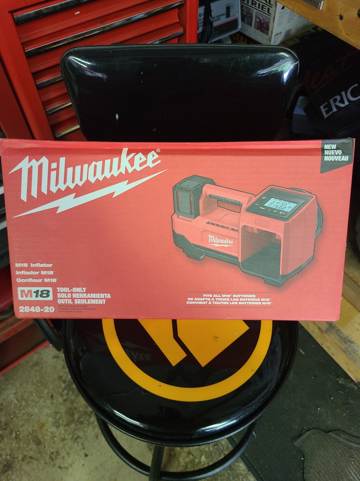 Brand new in box Milwaukee M18 inflator